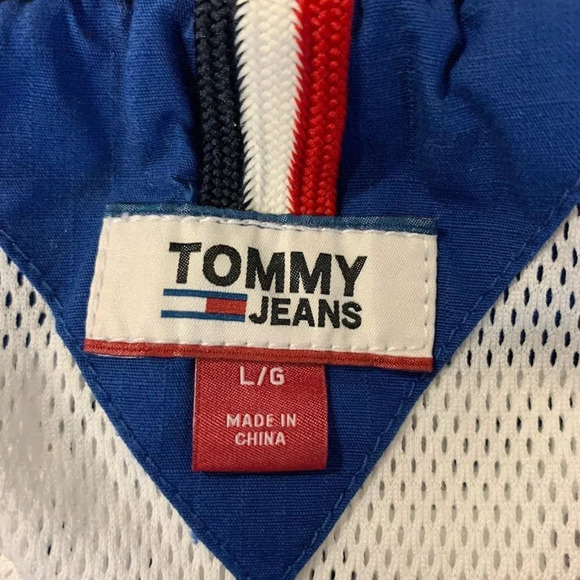 Tommy Hilfiger Women's Anorak‎ Colorblock Pullover Windbreaker Size L - Picture 9 of 15